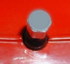 Ventilkappe silber eloxiert mit Emblem